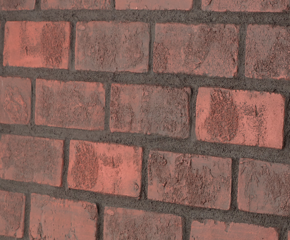 Rustic Brick Standard - Dark Red Dark Grout